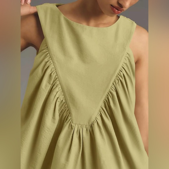 Women's Flowy Peplum Tank – Sleeveless Casual Summer Top, Olive Green, XL - NWT - Picture 2 of 10